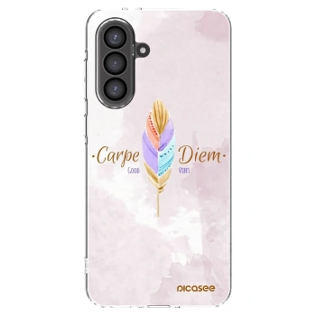 Picasee Samsung Galaxy A56 5G A566B Hülle - Transparentes Silikon - Genieße den Tag