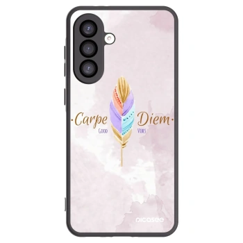Picasee Samsung Galaxy A26 5G A266B Hülle - Schwarzes Silikon - Genieße den Tag