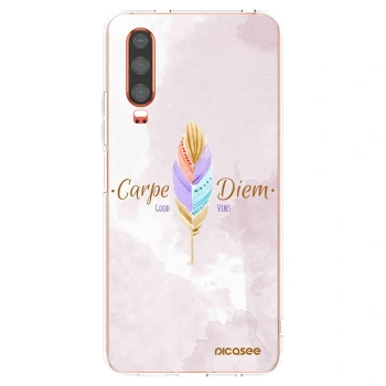 Picasee Huawei P30 Hülle - Transparentes Silikon - Genieße den Tag