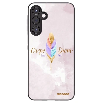 Picasee Samsung Galaxy A16 4G Hülle - Schwarzes Silikon - Genieße den Tag
