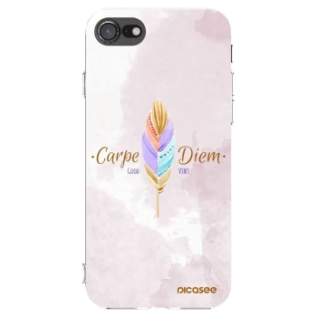 Picasee Apple iPhone SE 2020 Hülle - Transparentes Silikon - Genieße den Tag