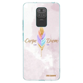 Picasee Xiaomi Redmi Note 9 Hülle - Schwarzes Silikon - Genieße den Tag