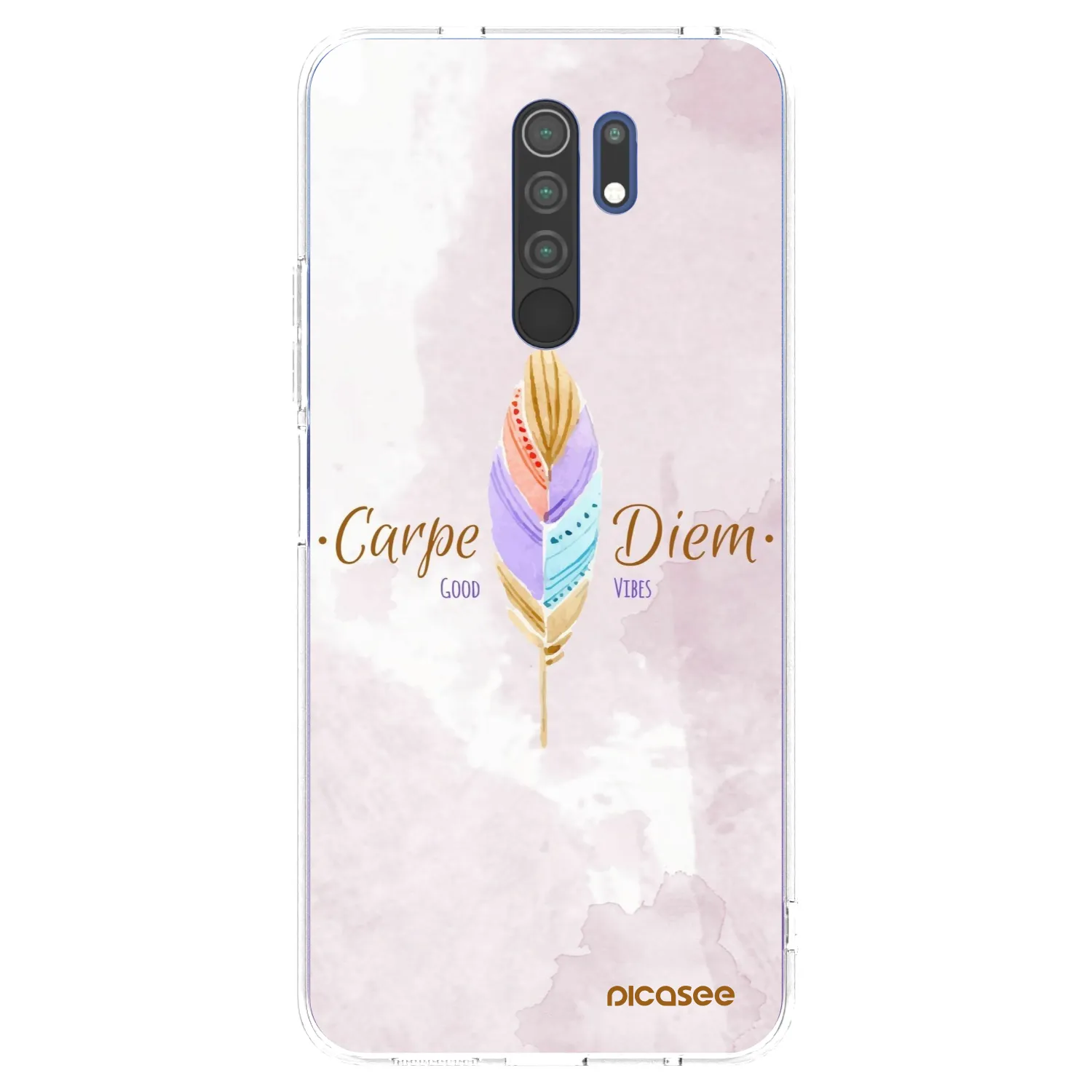 Picasee Xiaomi Redmi 9 Hülle - Transparentes Silikon - Genieße den Tag