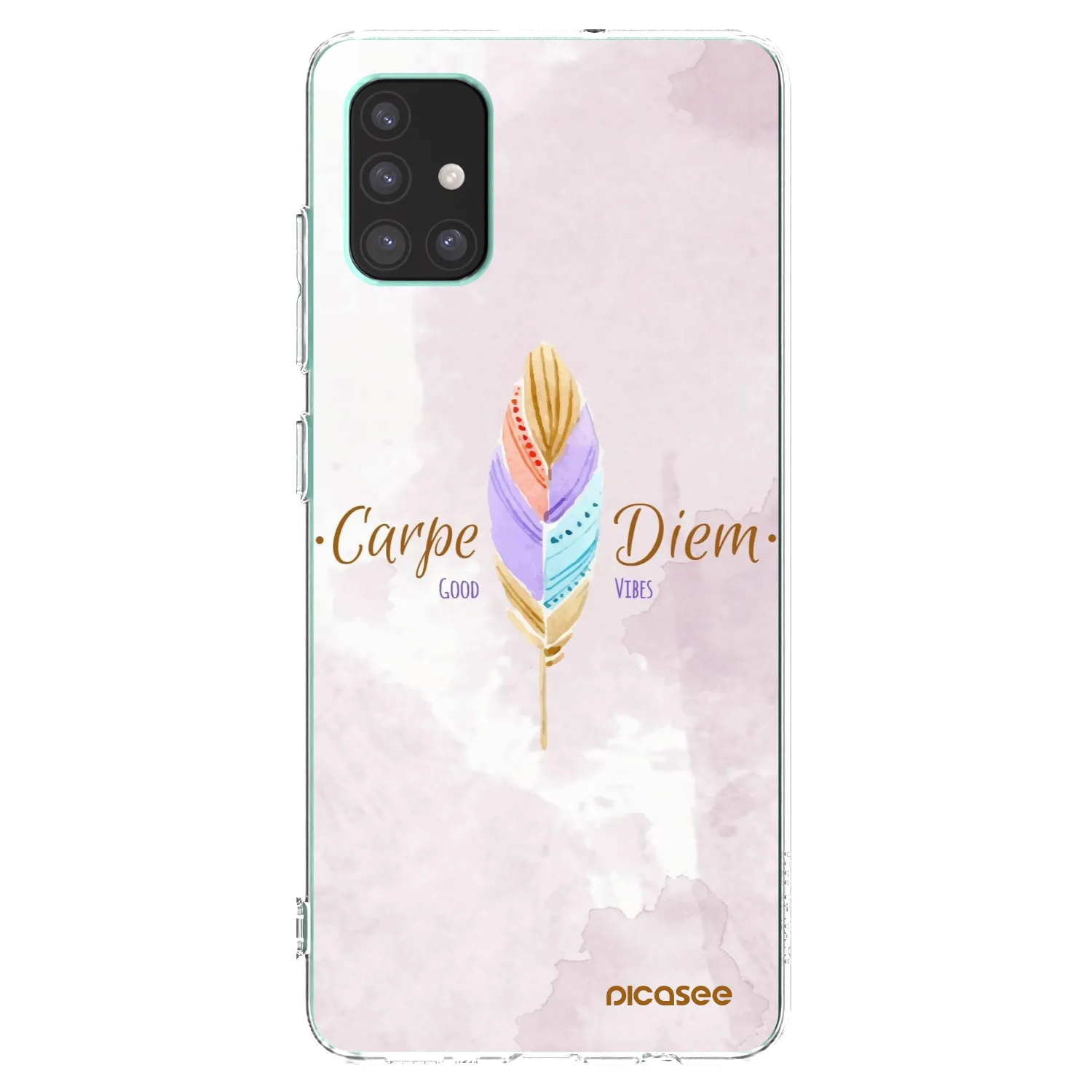 Picasee Samsung Galaxy M51 M515F Hülle - Transparentes Silikon - Genieße den Tag