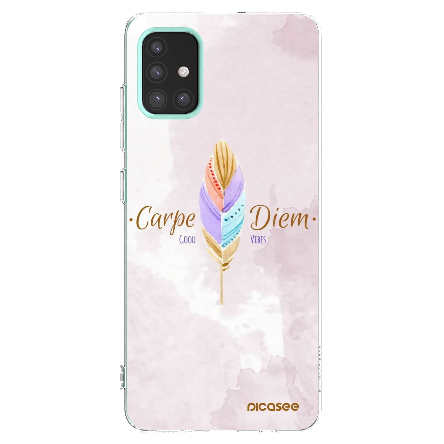 Picasee Samsung Galaxy M31s Hülle - Transparentes Silikon - Genieße den Tag