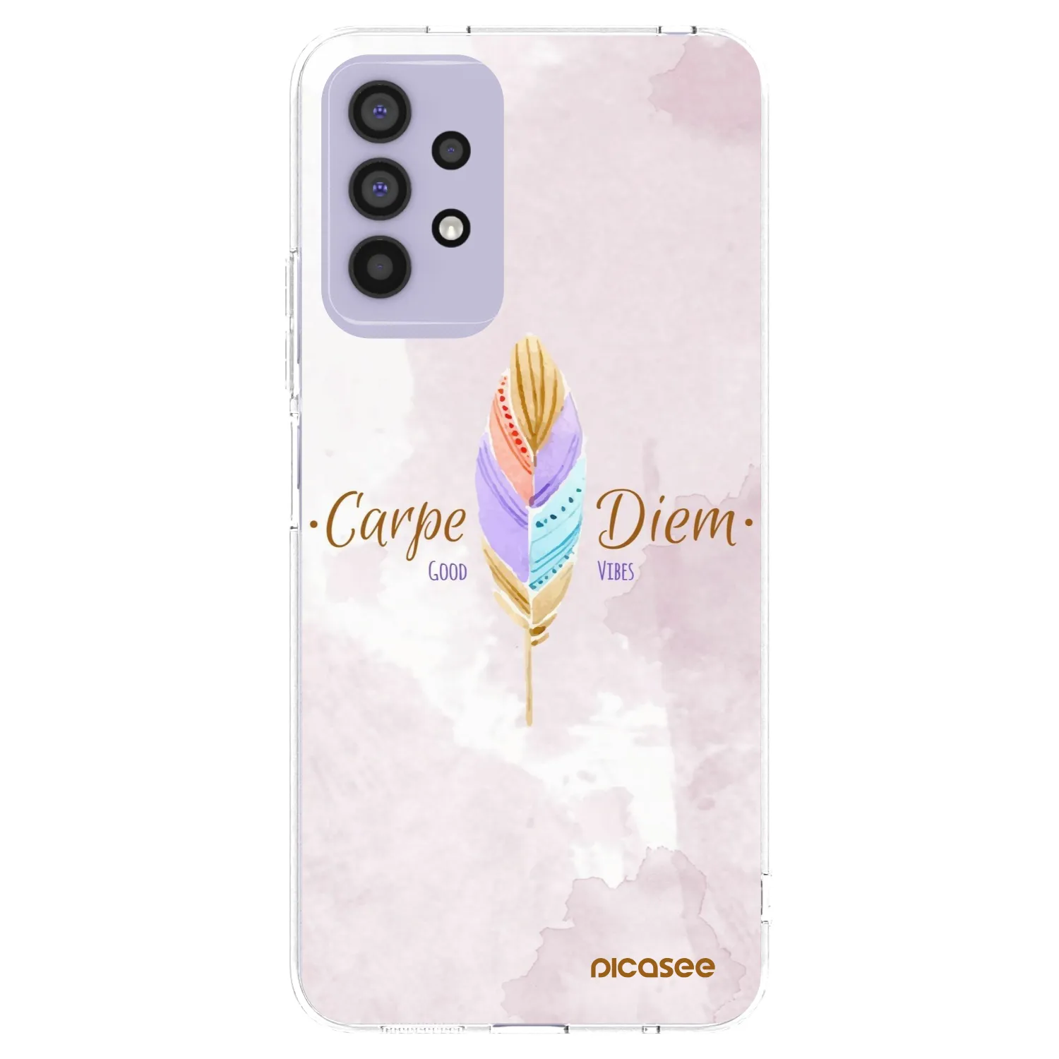 Picasee Samsung Galaxy A32 4G SM-A325F Hülle - Transparentes Silikon - Genieße den Tag