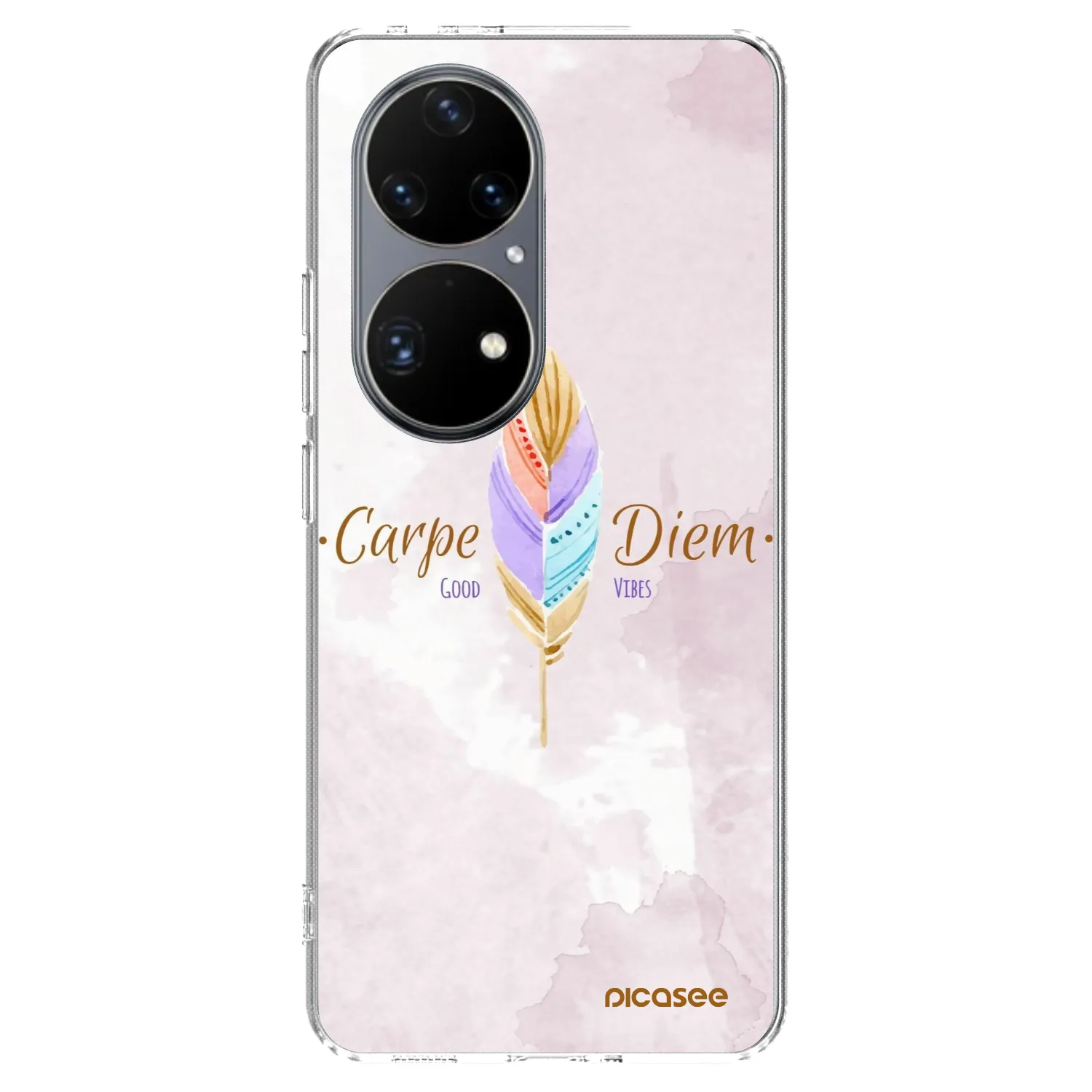 Picasee Huawei P50 Hülle - Transparentes Silikon - Genieße den Tag