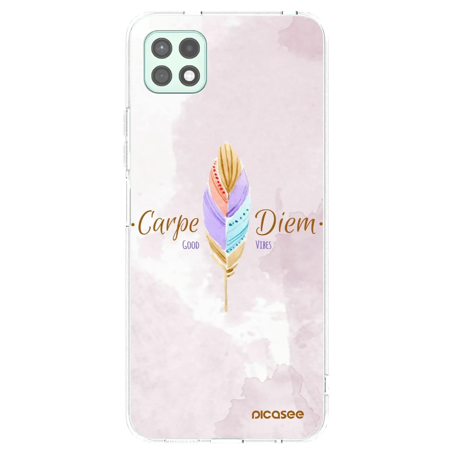 Picasee Samsung Galaxy A22 A226B 5G Hülle - Transparentes Silikon - Genieße den Tag