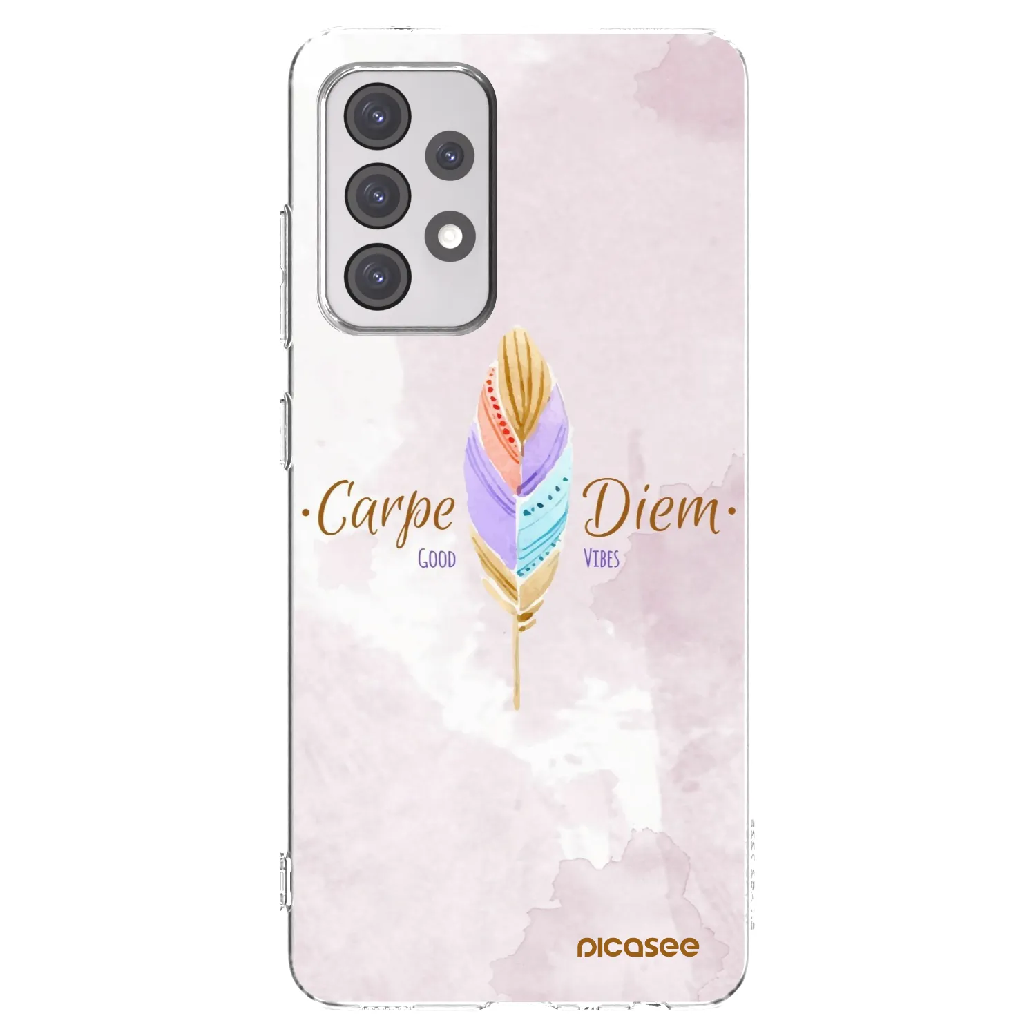 Picasee Samsung Galaxy A52s 5G A528B Hülle - Transparentes Silikon - Genieße den Tag