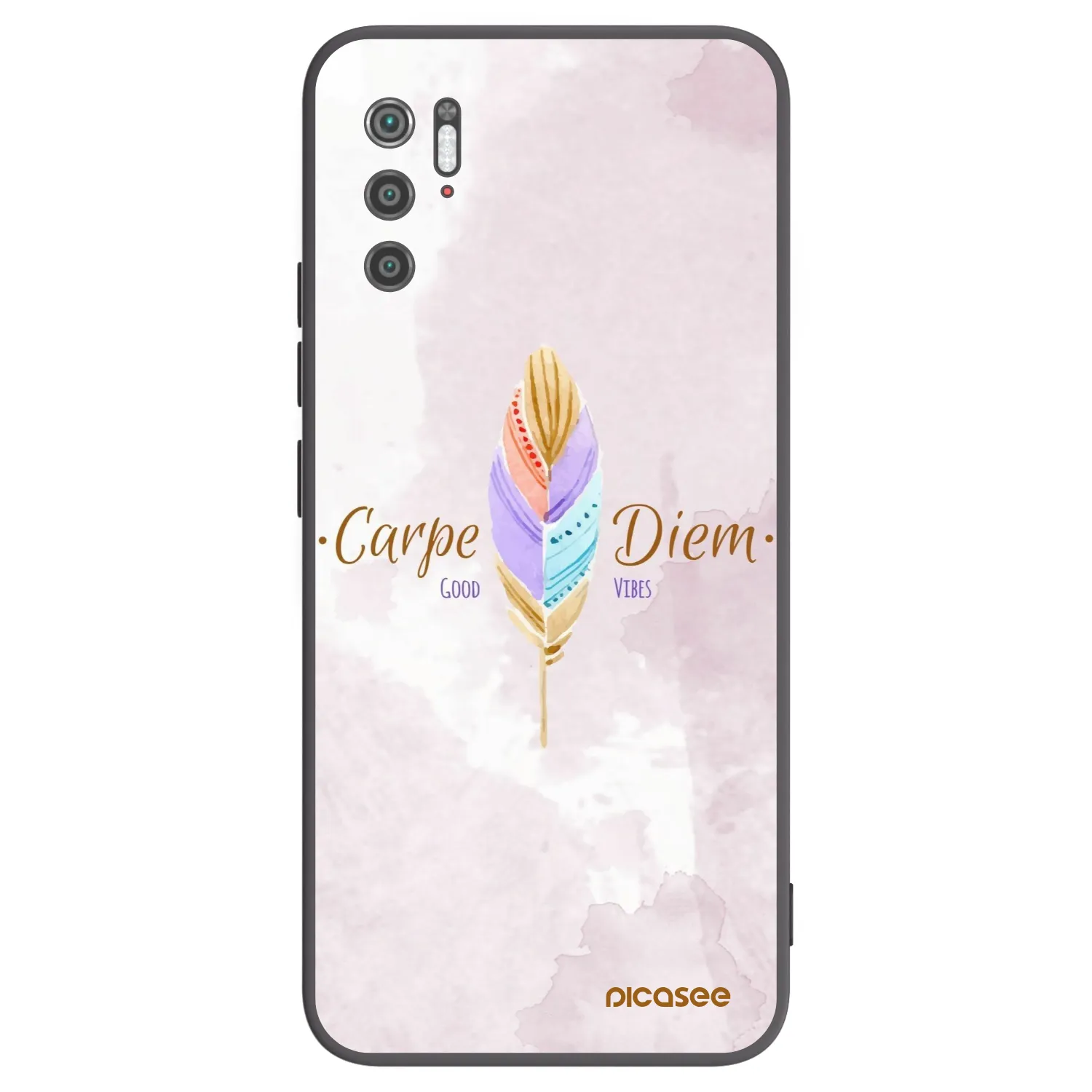 Picasee Xiaomi Poco M3 Pro 5G Hülle - Schwarzes Silikon - Genieße den Tag
