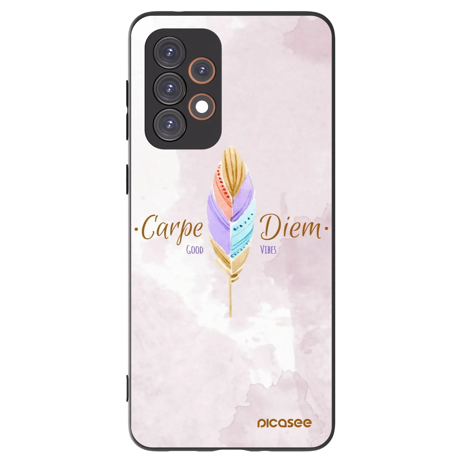 Picasee Samsung Galaxy A33 5G A336 Hülle - Schwarzes Silikon - Genieße den Tag