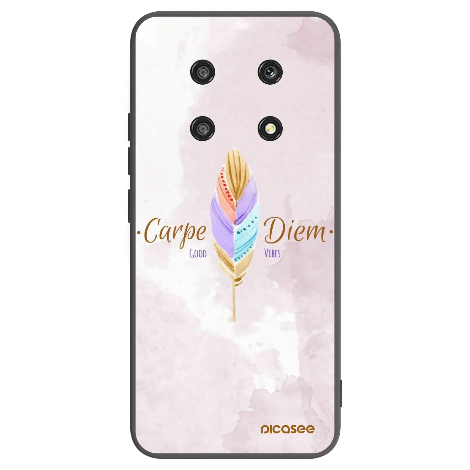 Picasee Honor Magic4 Lite 5G Hülle - Schwarzes Silikon - Genieße den Tag