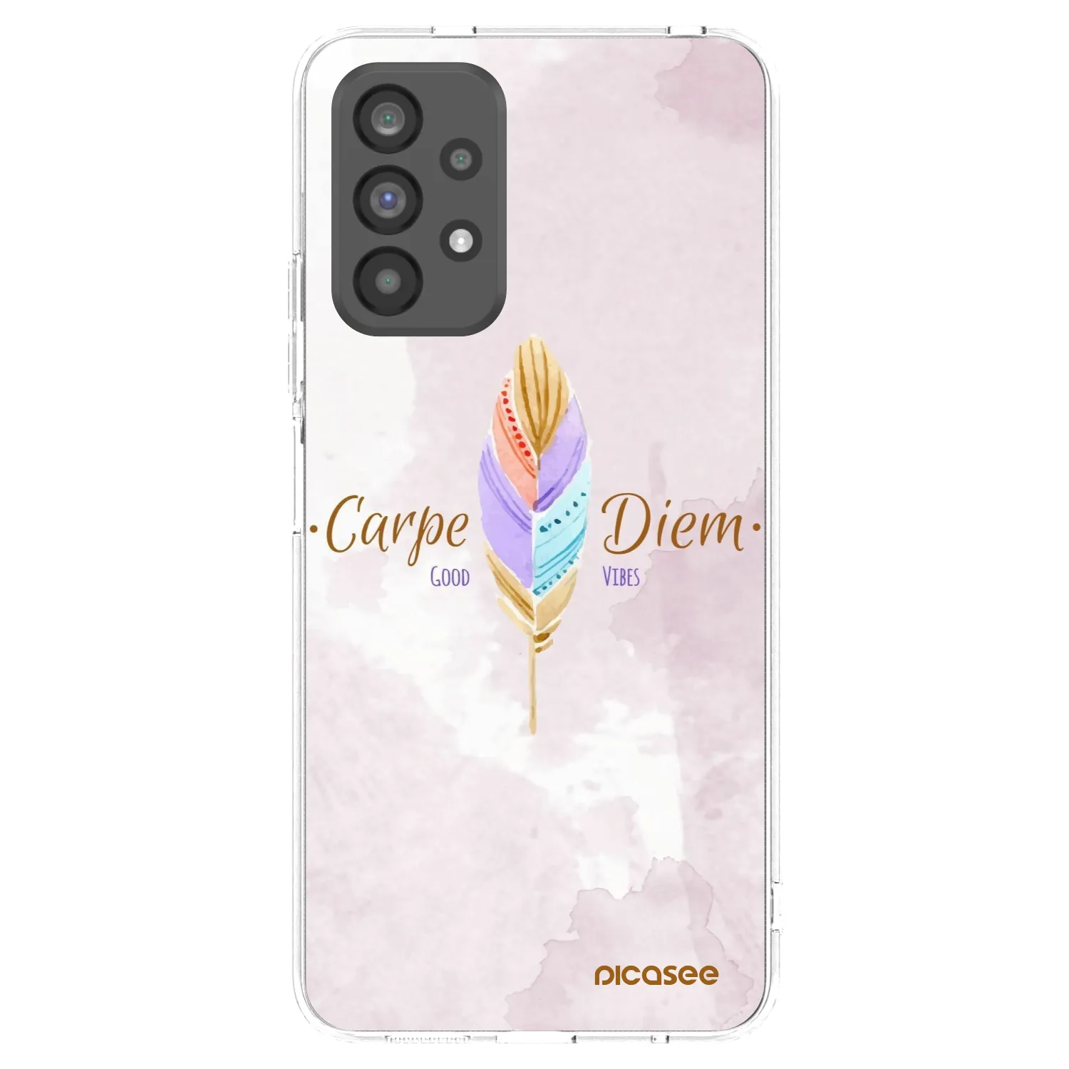 Picasee Samsung Galaxy A73 5G Hülle - Transparentes Silikon - Genieße den Tag