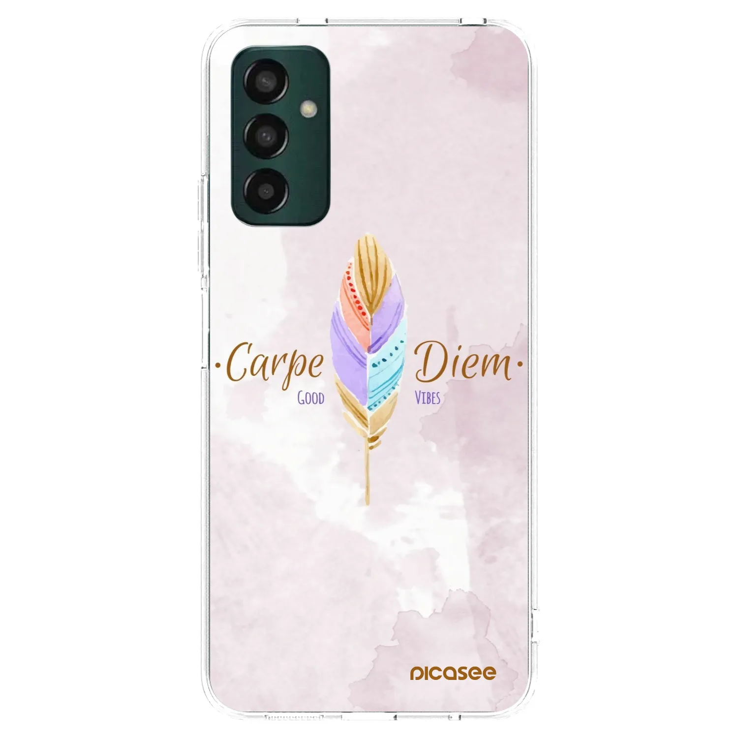 Picasee Samsung Galaxy M23 5G Hülle - Transparentes Silikon - Genieße den Tag