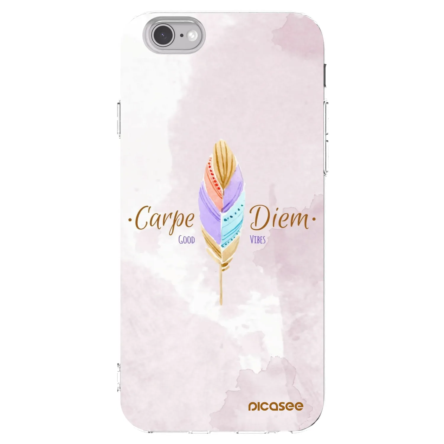 Picasee Apple iPhone 6/6S Hülle - Transparentes Silikon - Genieße den Tag