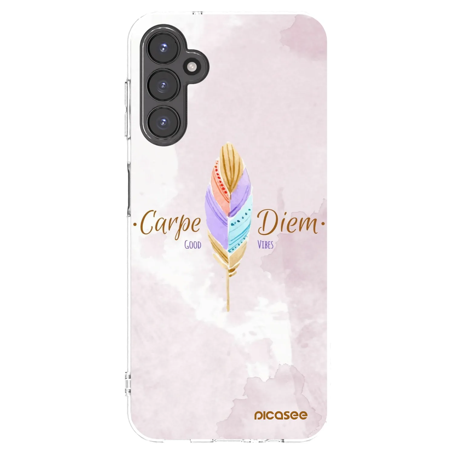 Picasee Samsung Galaxy A14 4G A145R Hülle - Transparentes Silikon - Genieße den Tag