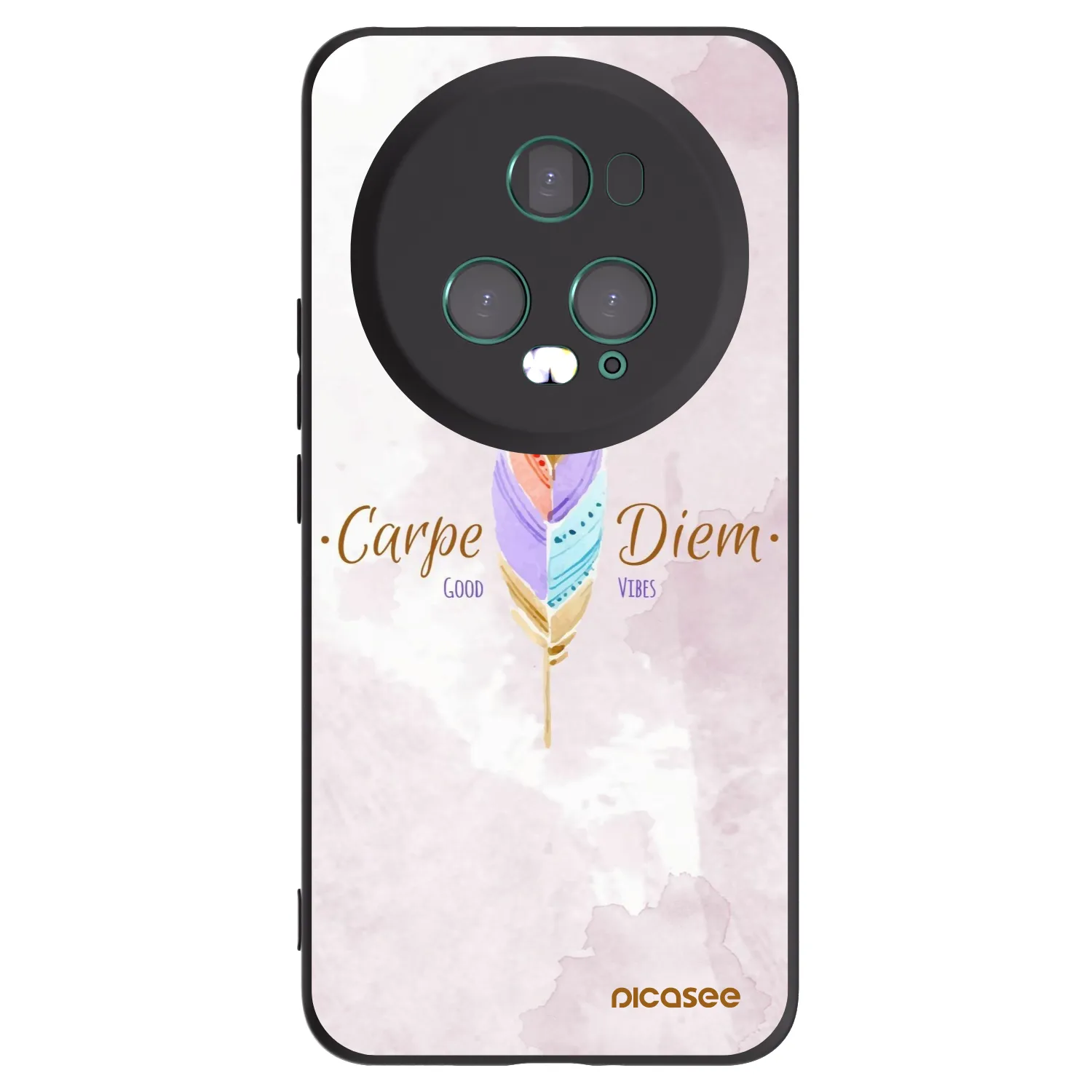 Picasee Honor Magic5 Pro Hülle - Schwarzes Silikon - Genieße den Tag