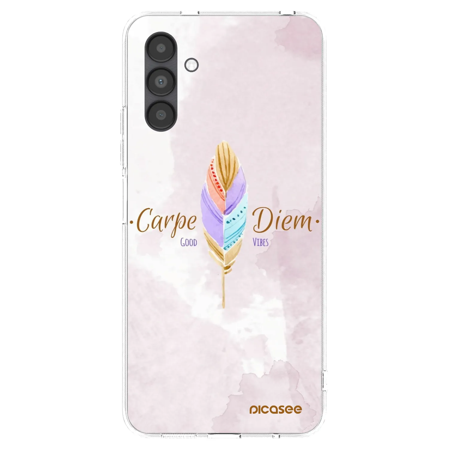 Picasee Samsung Galaxy A04s A047F Hülle - Transparentes Silikon - Genieße den Tag