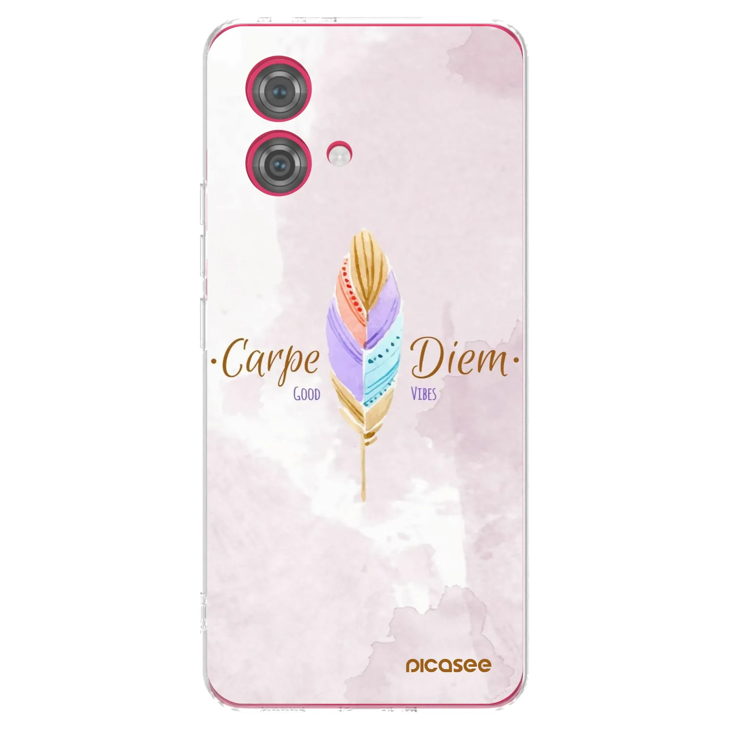 Picasee Motorola Moto G84 5G Hülle - Transparentes Silikon - Genieße den Tag