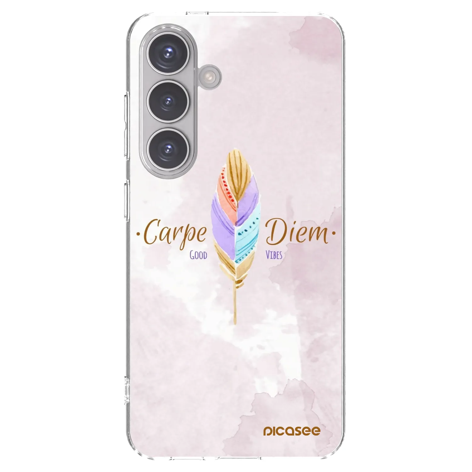Picasee Samsung Galaxy S24 S921B 5G Hülle - Transparentes Silikon - Genieße den Tag
