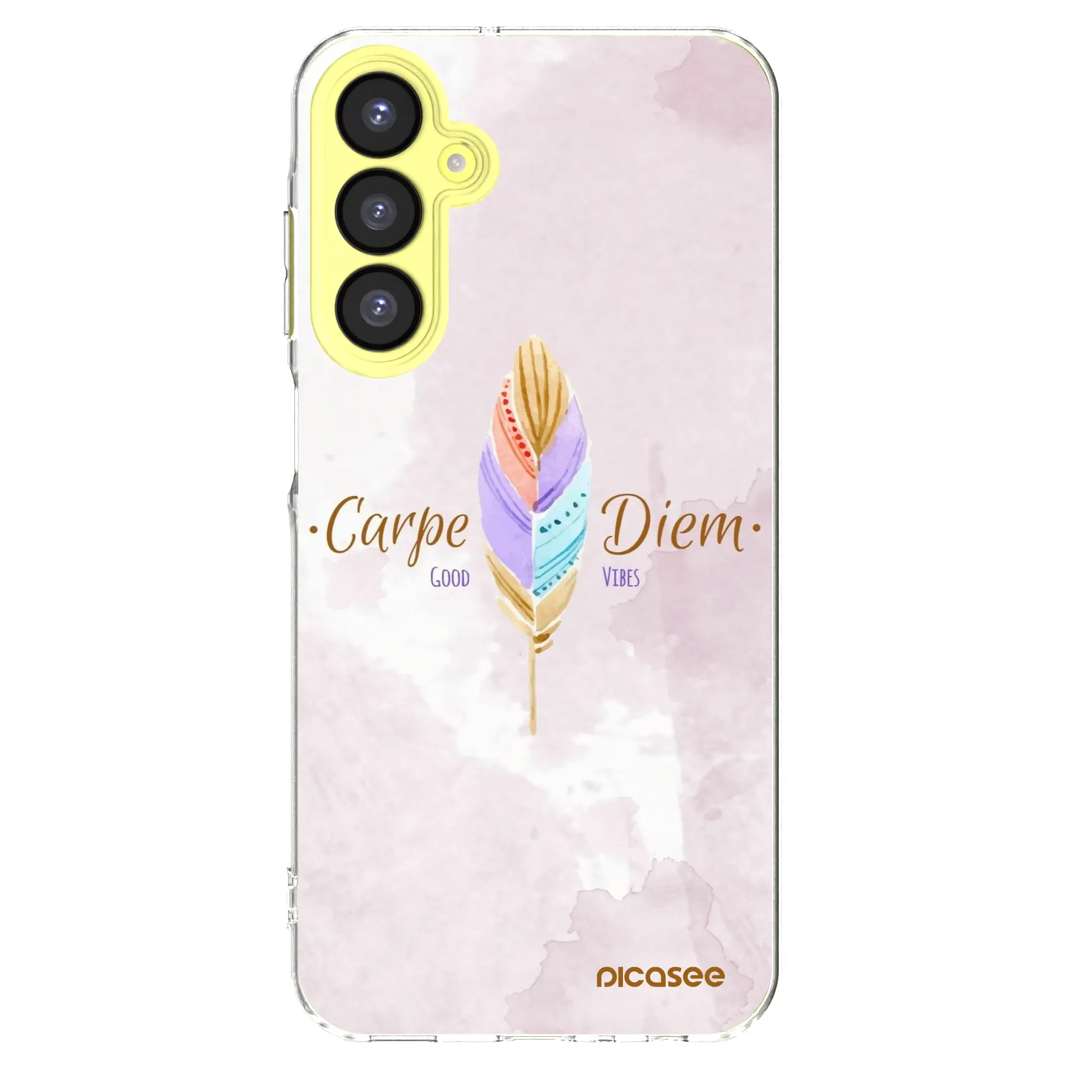 Picasee Samsung Galaxy A25 A256B 5G Hülle - Transparentes Silikon - Genieße den Tag
