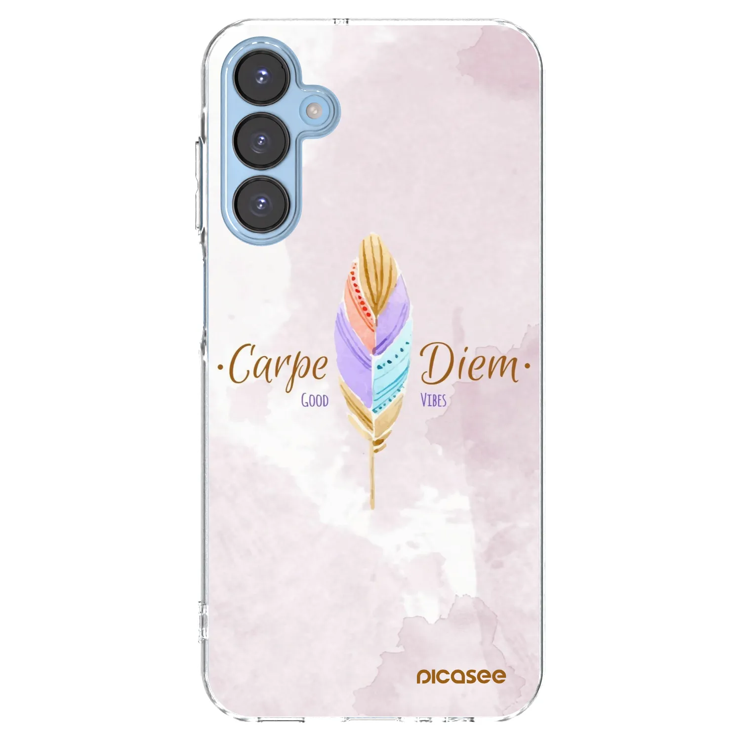 Picasee Samsung Galaxy A15 A156B 5G Hülle - Transparentes Silikon - Genieße den Tag