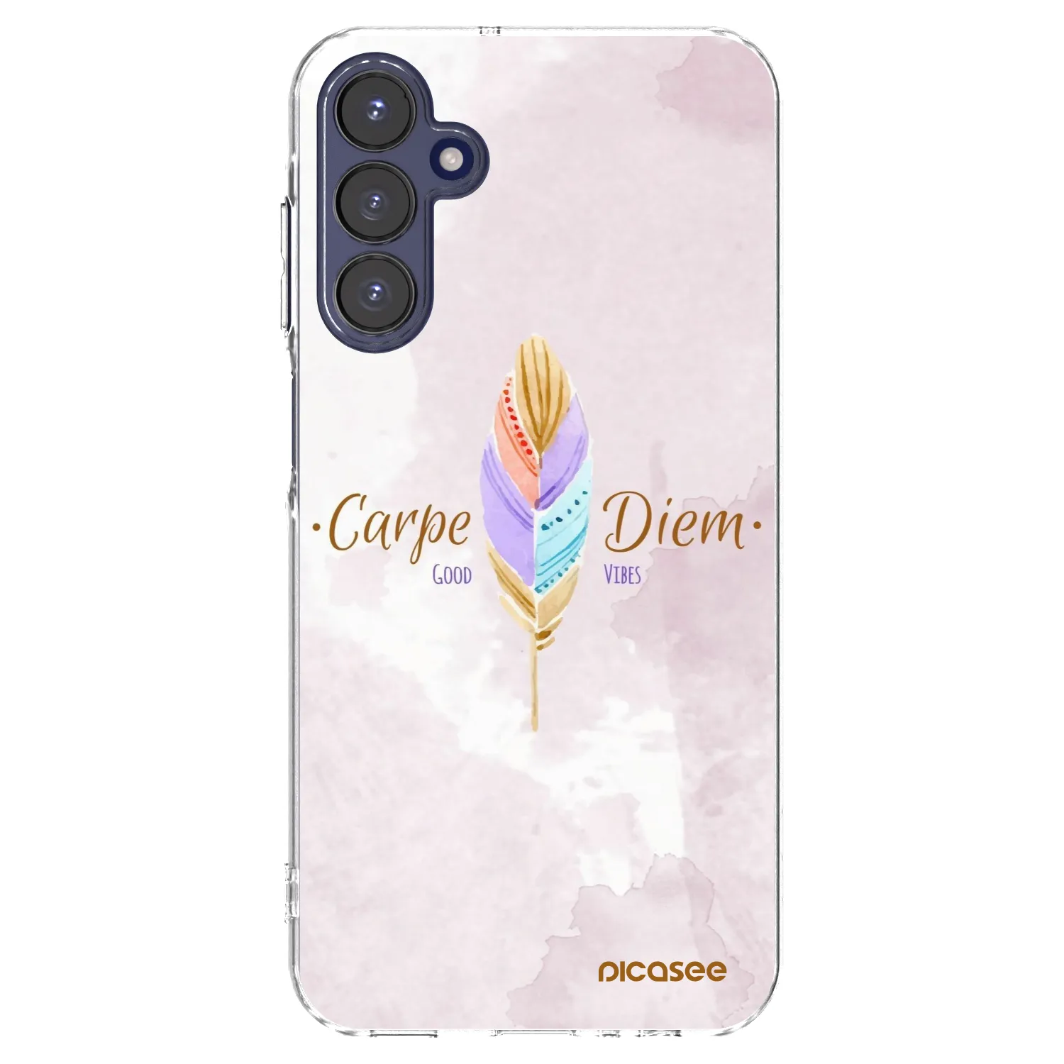 Picasee Samsung Galaxy A15 A155F 4G Hülle - Transparentes Silikon - Genieße den Tag