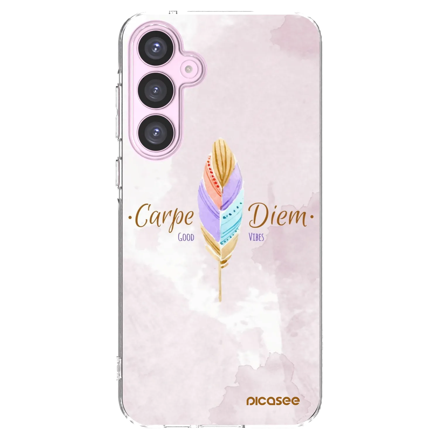 Picasee Samsung Galaxy A55 5G A556B Hülle - Transparentes Silikon - Genieße den Tag