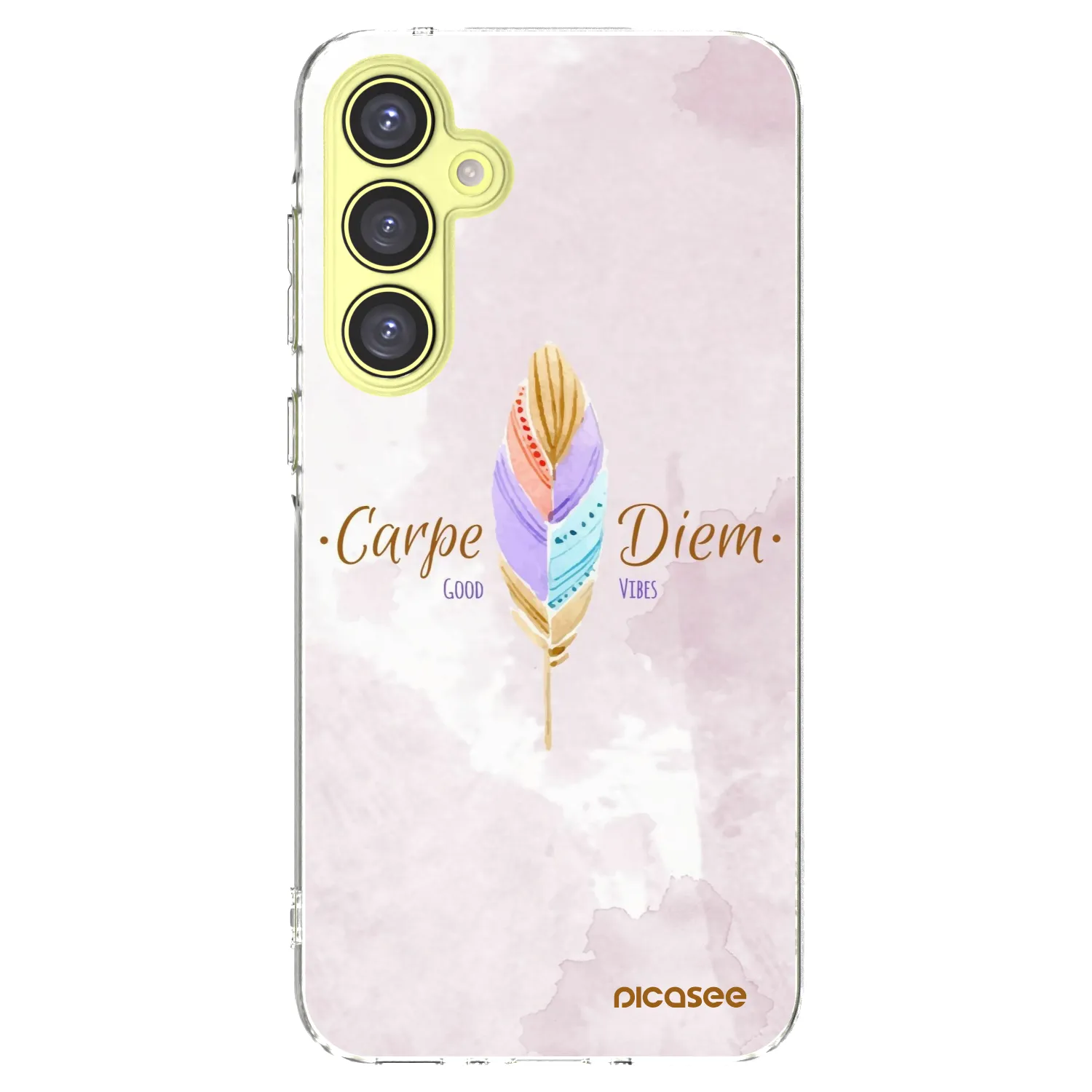 Picasee Samsung Galaxy A35 5G A356B Hülle - Transparentes Silikon - Genieße den Tag