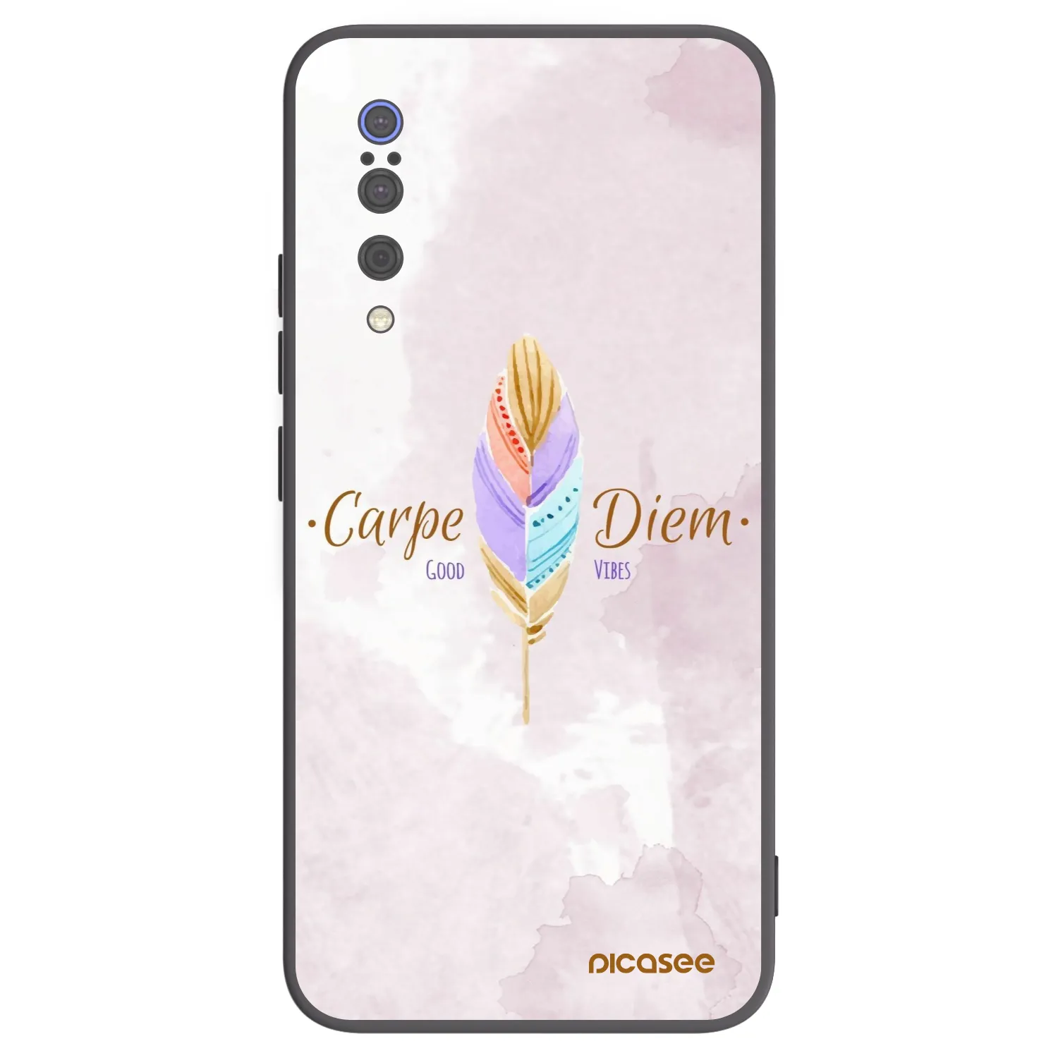 Picasee Xiaomi Mi 9 Hülle - Schwarzes Silikon - Genieße den Tag