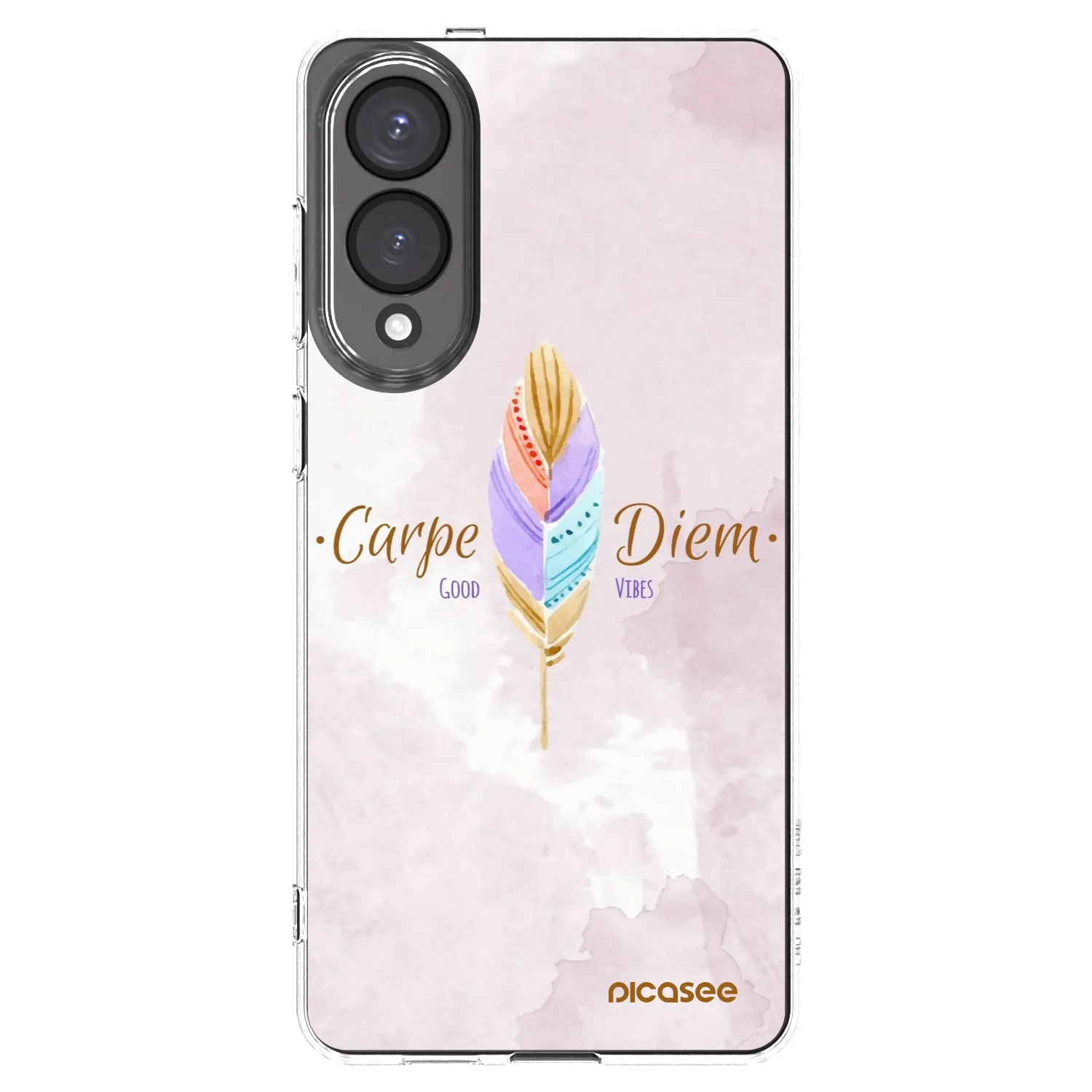 Picasee Samsung Galaxy S25 Edge 5G Hülle - Transparentes Silikon - Genieße den Tag