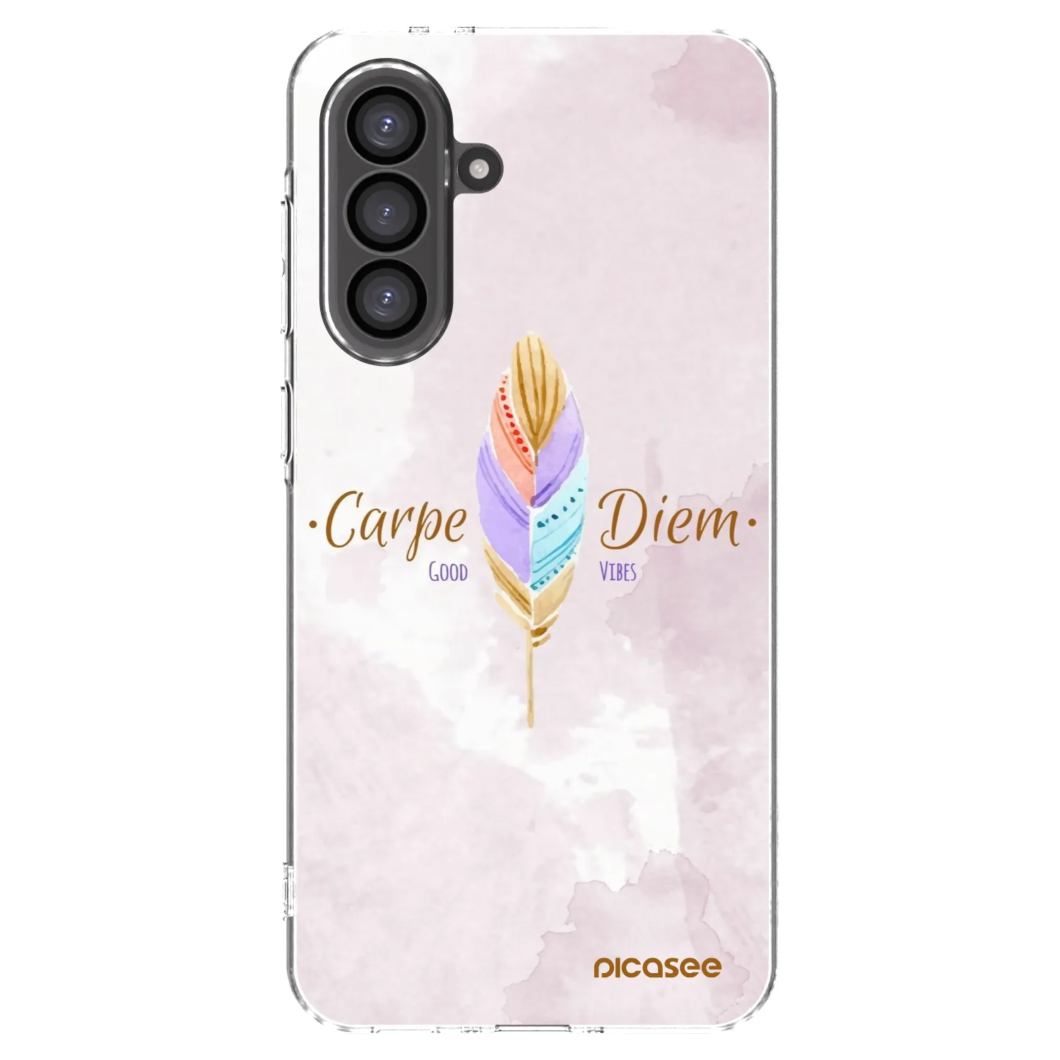 Picasee Samsung Galaxy A56 5G A566B Hülle - Transparentes Silikon - Genieße den Tag