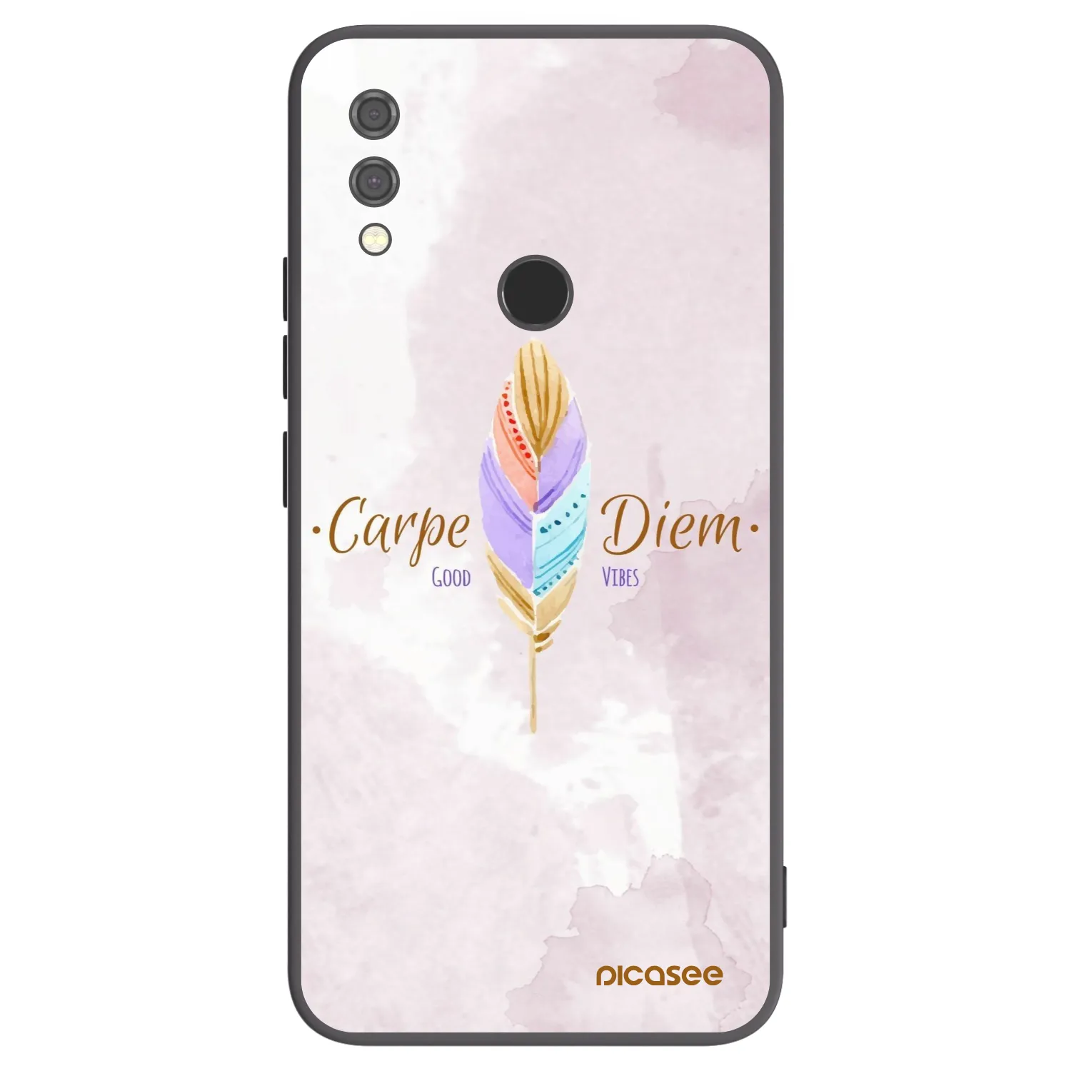 Picasee Xiaomi Redmi Note 7 Hülle - Schwarzes Silikon - Genieße den Tag
