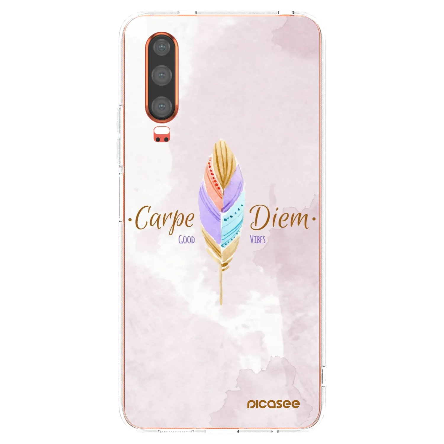 Picasee Huawei P30 Hülle - Transparentes Silikon - Genieße den Tag