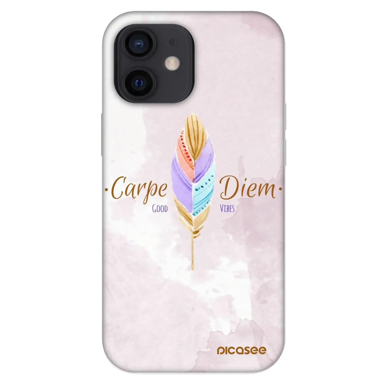 Picasee Fashion Case für Apple iPhone 12 mini - Genieße den Tag