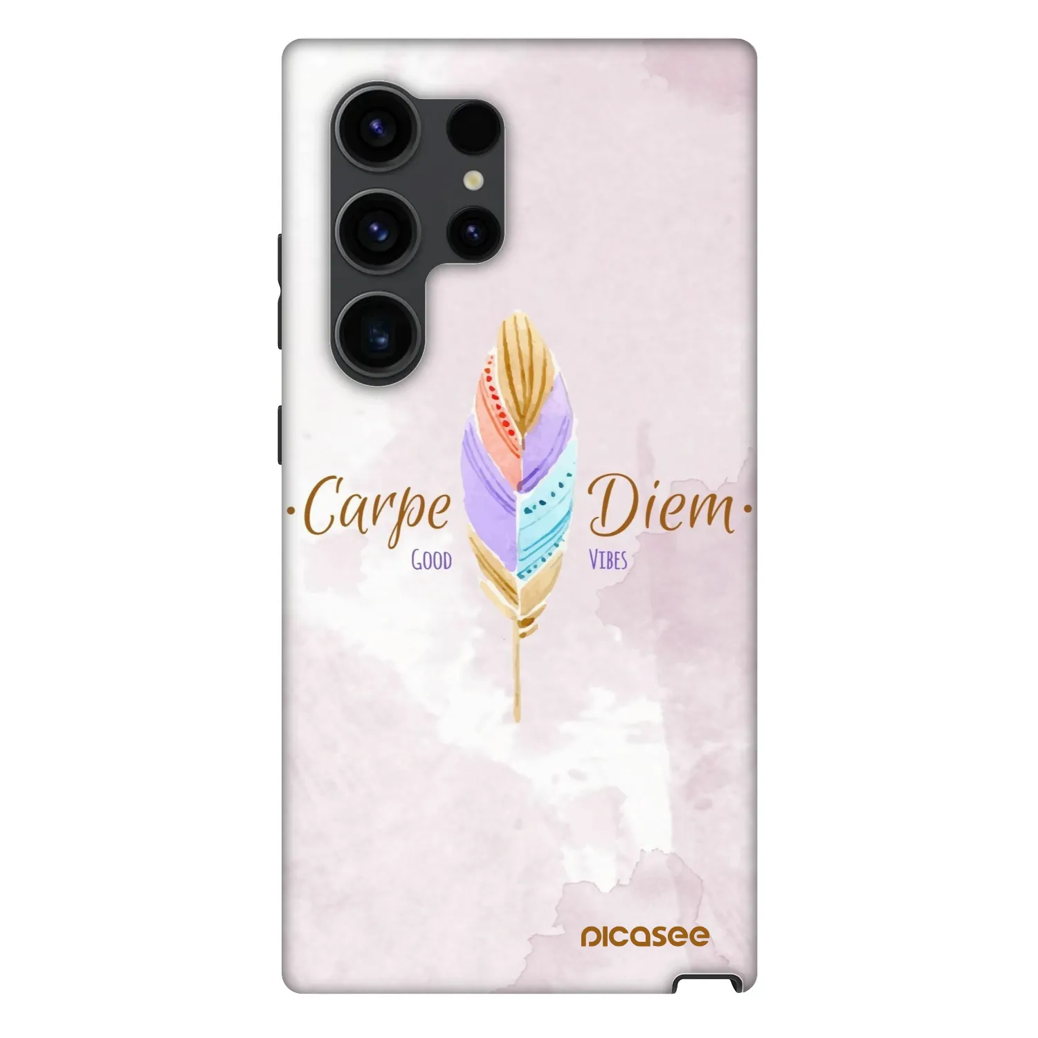 Picasee Fashion Case PowerShare pro Samsung Galaxy S24 Ultra S928B 5G - Genieße den Tag
