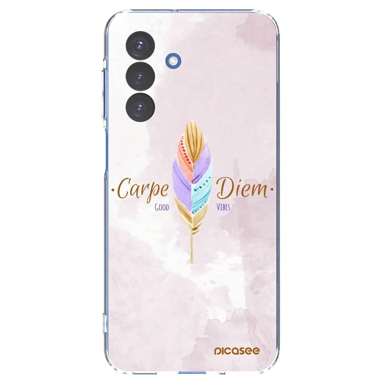 Picasee Samsung Galaxy A17 5G Hülle - Transparentes Silikon - Genieße den Tag