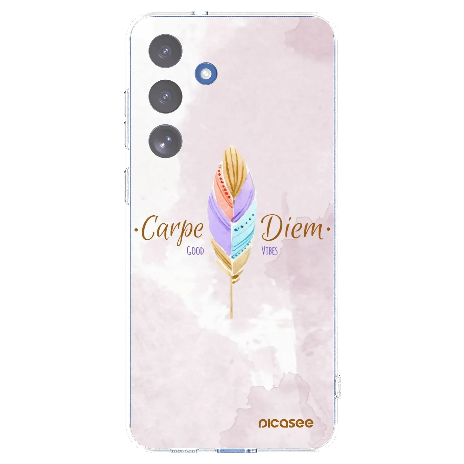 Picasee Samsung Galaxy S25 FE 5G Hülle - Transparentes Silikon - Genieße den Tag