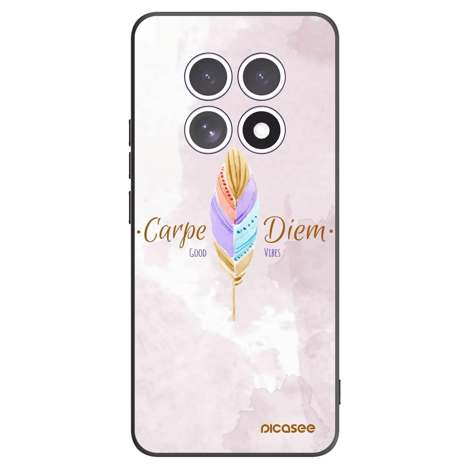 Picasee Xiaomi Redmi Note 15 Hülle - Schwarzes Silikon - Genieße den Tag