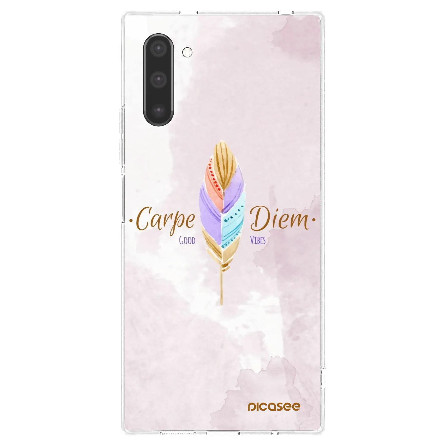 Picasee Samsung Galaxy Note 10 N970F Hülle - Transparentes Silikon - Genieße den Tag