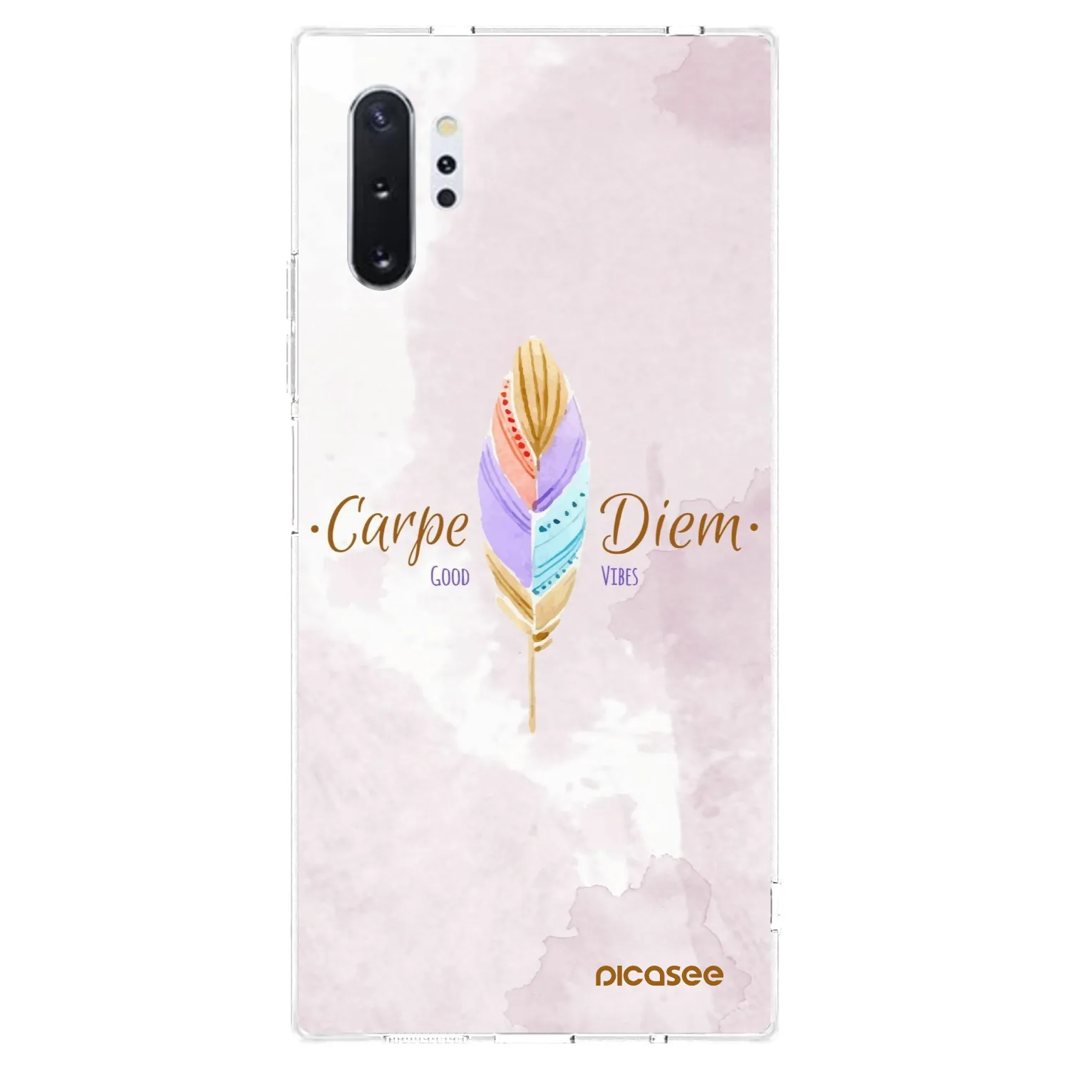 Picasee Samsung Galaxy Note 10+ N975F Hülle - Transparentes Silikon - Genieße den Tag
