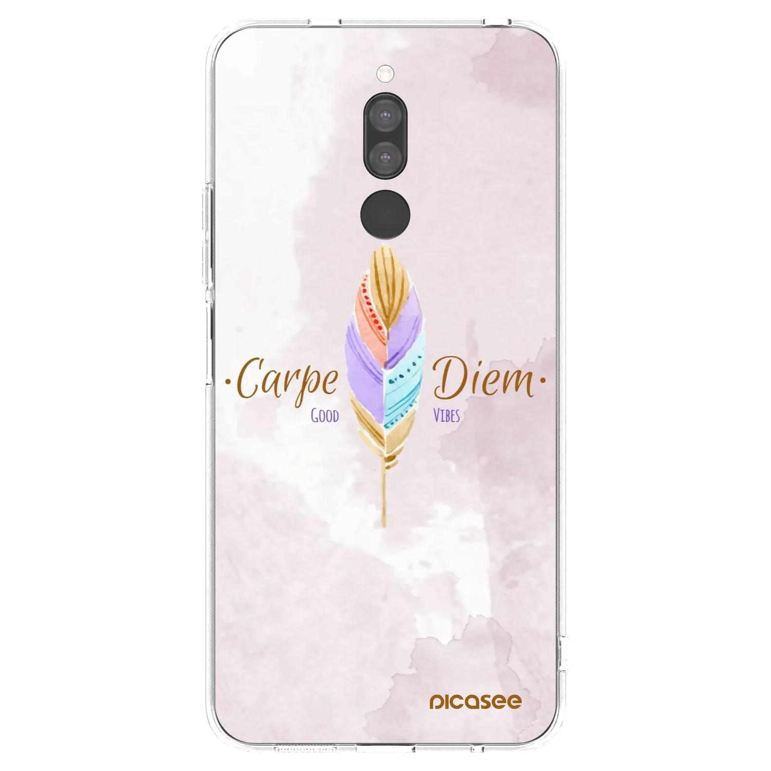 Picasee Xiaomi Redmi 8 Hülle - Transparentes Silikon - Genieße den Tag