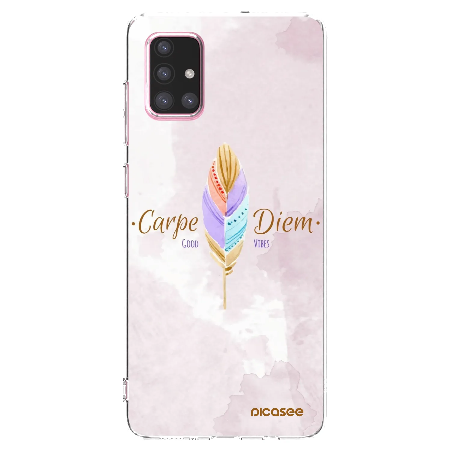 Picasee Samsung Galaxy A71 A715F Hülle - Transparentes Silikon - Genieße den Tag