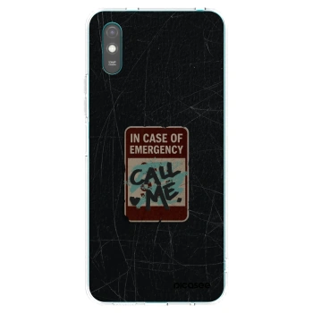 Picasee Xiaomi Redmi 9A Hülle - Transparentes Silikon - EMERGENCY