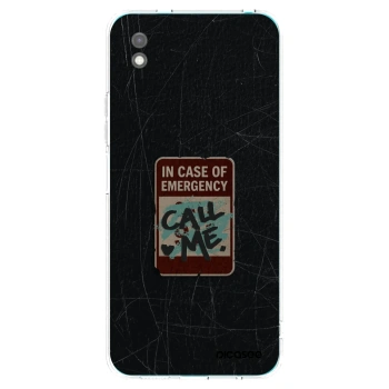 Picasee Xiaomi Redmi 9A Hülle - Schwarzes Silikon - EMERGENCY