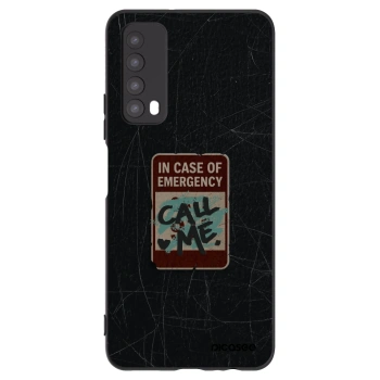 Picasee Huawei P Smart 2021 Hülle - Schwarzes Silikon - EMERGENCY