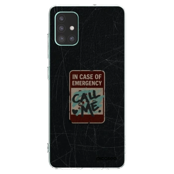 Picasee Samsung Galaxy M51 M515F Hülle - Transparentes Silikon - EMERGENCY
