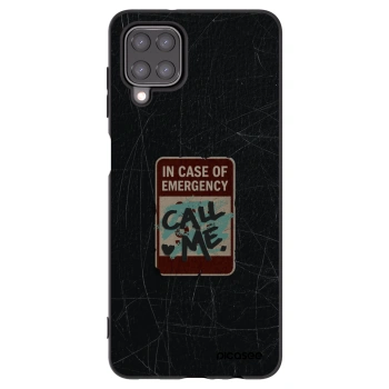 Picasee Samsung Galaxy A12 A125F Hülle - Schwarzes Silikon - EMERGENCY
