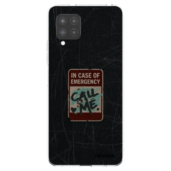 Picasee Samsung Galaxy A42 A426B Hülle - Transparentes Silikon - EMERGENCY