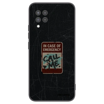 Picasee Samsung Galaxy A42 A426B Hülle - Schwarzes Silikon - EMERGENCY